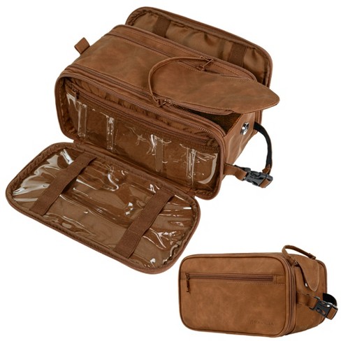 Pavilia Toiletry Bag Women Men Travel Toiletries Organizer Case Essentials Shaving Dopp Kit Cosmetic Make Up Accessories brown Target