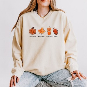Simply Sage Market Women's Lightweight Garment Dyed Graphic Sweatshirt Fall Favorites - 1 of 4