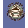 New Year, Same Coffee Addiction Adult Crew Neck Short Sleeve Tee - 2 of 2