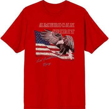 Americana Let Freedom Ring Men's Crew Neck Short Sleeve Tee