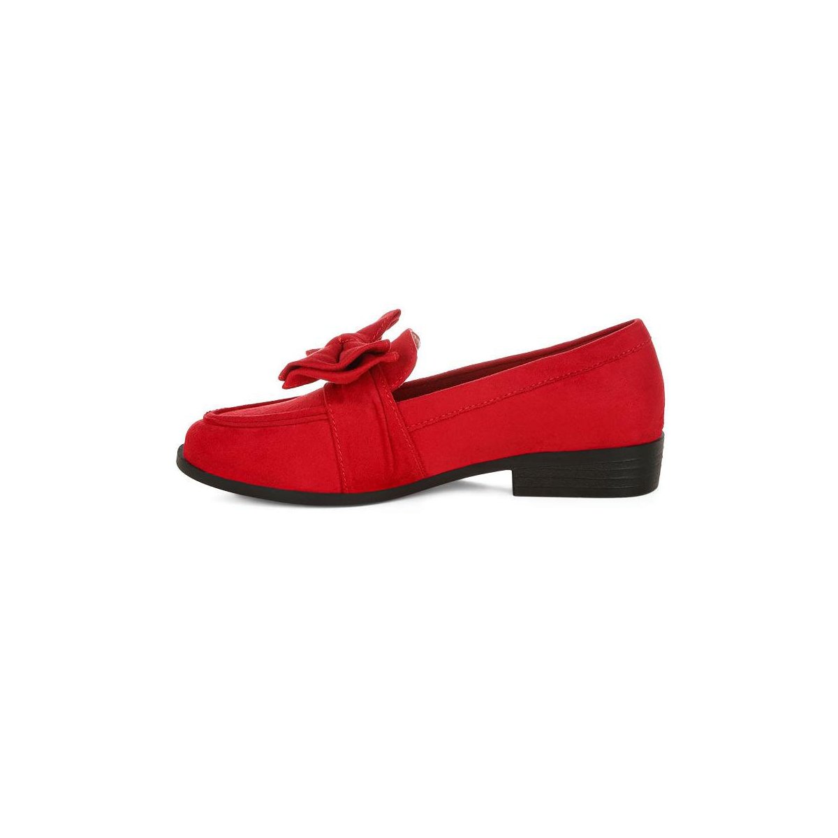 Женские туфли London Rag Womens Havisham Bow Accent Heeled Loafers 7 — фото 5