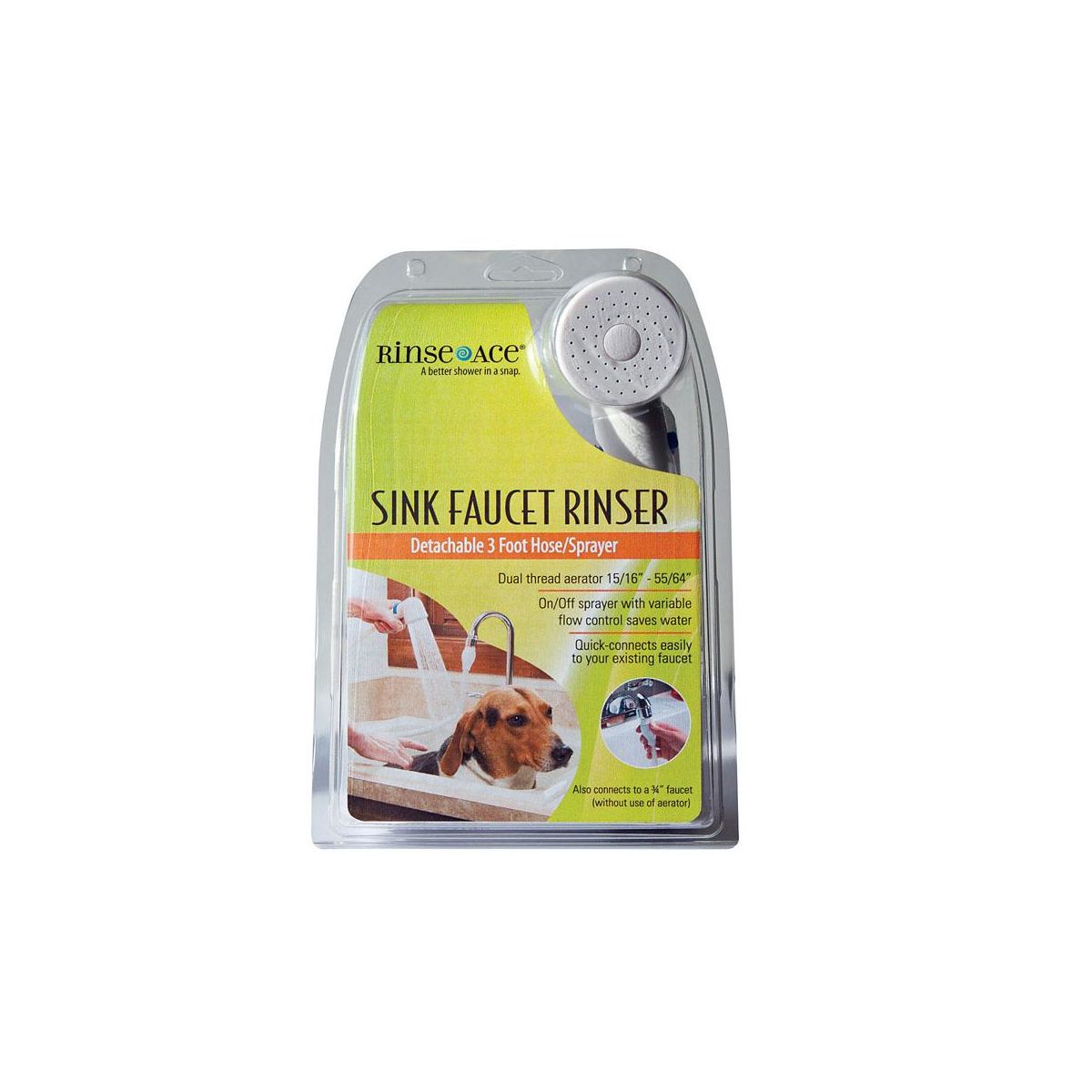 Rinse Ace Chrome Metal Sink Faucet Rinser
