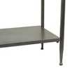 Olivia & May Industrial Metal Console Table Dark Brown : Wood Top, Entryway Furniture, No Assembly Required - 4 of 4