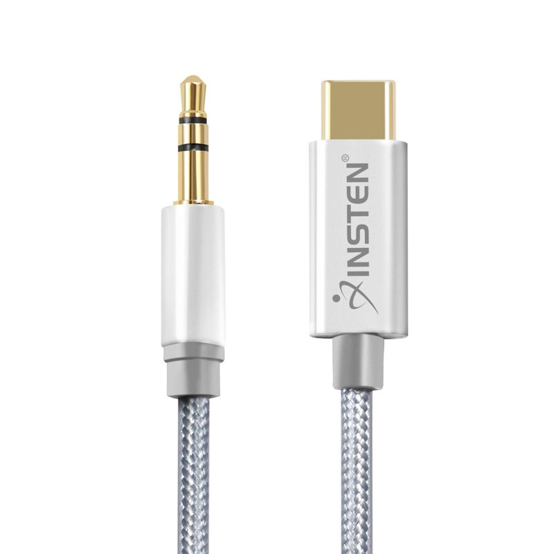 INSTEN USB C to 3.5mm Audio Aux Jack Cable, Only Compatible with iPad Pro, Galaxy S20 Note 10, Google Pixel 2/3/4 XL, OnePlus 6T 7 Pro, 3.3ft, White, 5 of 10