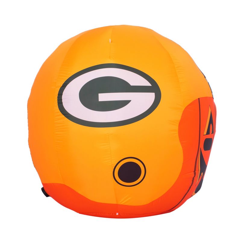 NFL Green Bay Packers Inflatable Jack O' Helmet, 4 ft Tall, Orange, 4 of 6