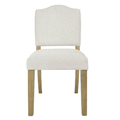 HomePop Open Back Upholstered Dining Chair: Modern Design, Plywood Frame, Polyester Fabric, Spot Clean