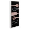 Stupell Industries Let's Eat with Kitchen Utensils Framed Giclee Art, White, 10" x 24" - 2 of 4