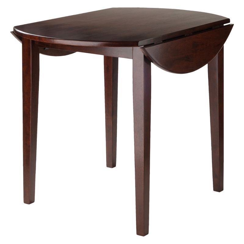 36&#34; Clayton Round Drop Leaf Dining Table Walnut - Winsome, 5 of 11
