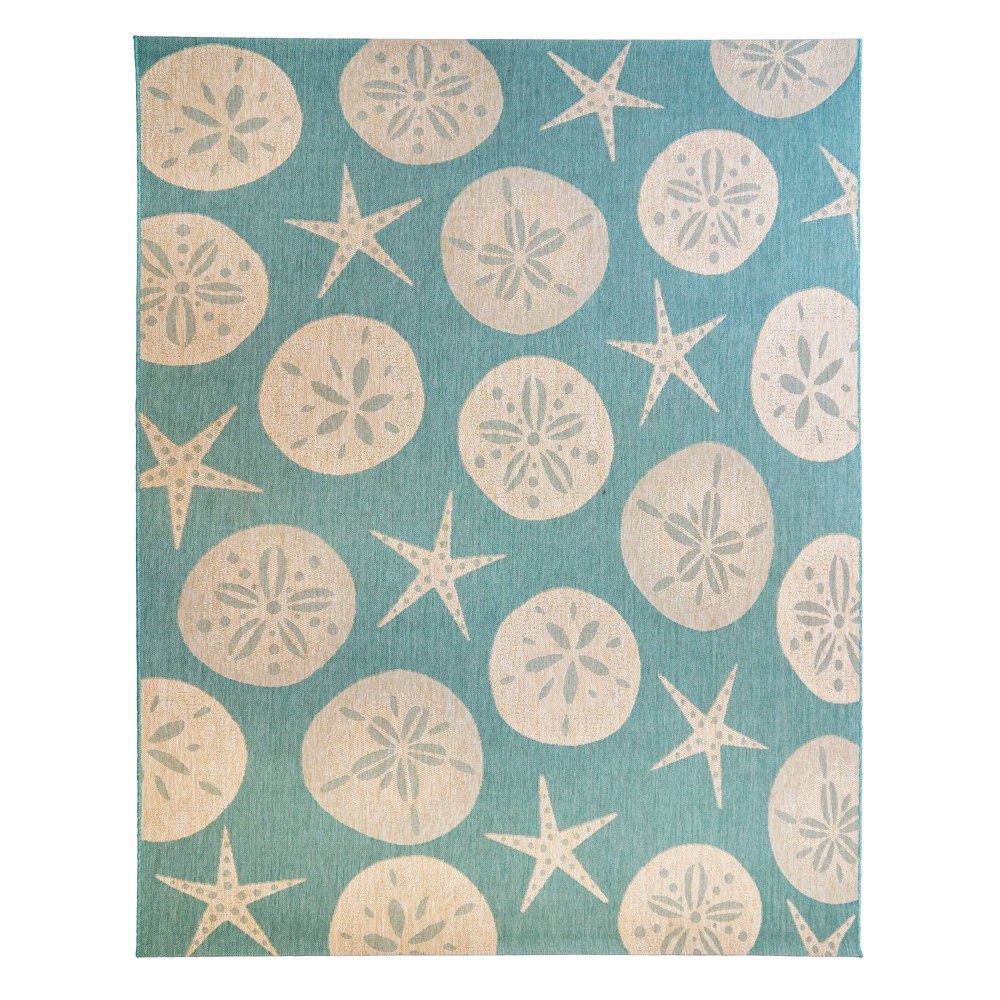 Photos - Area Rug 7'10" x 10' Paseo Starfish Outdoor Rug Oasis/Sand - Avenue33