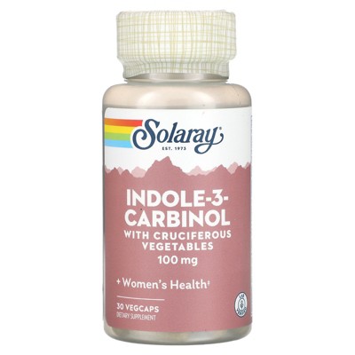 Solaray Indole-3-Carbinol With Cruciferous Vegetables, 100 mg, 30 VegCaps