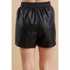 Women's Faux Leather Shorts - entro - 2 of 3