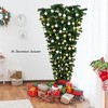 Resenkos 7-Foot Unlit Upside Down Artificial Christmas Tree Novelty Design - Green - 4 of 4