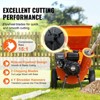 VEVOR Wood Chipper Shredder Mulcher, 7HP Heavy Duty Gas Powered Engine, 3” Max Diameter 212cc 4.1 kW, 4-Stroke 3-in-1 Woodchipper, Black&Orange - 4 of 4