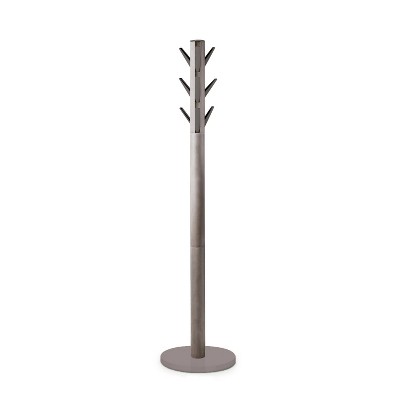 Umbra Flapper Coat Rack Gray - Stylish Entryway Organizer (Grey) Bundle