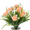 Unique Bargains Artificial Plants Carnation Flower Pot Plastic 3.74"x3.74"x12.6" 1 Pc - 4 of 4