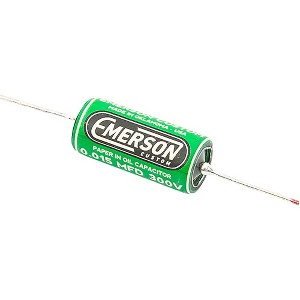 Allparts Allparts Emerson Custom Paper-in-Oil Capacitors 0.015uf Green & Cream 20-Pack - 1 of 1