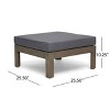 Sapphtopaz Patio Furniture Set Wood L-Shaped Loveseat Outdoor Chairs with Cushions and Coffee Table Sofa Set for Garden, Backyard - 3 of 4