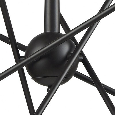 Delphine 33-Inch Oil Rubbed Bronze Starburst Chandelier