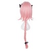 Unique Bargains Women's Wigs 35" Pink with Wig Cap - 4 of 4