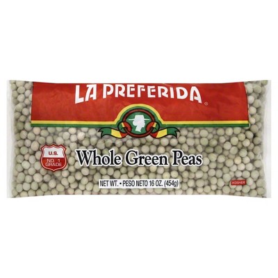 La Preferida Bean Green Pea Whole Polybag - Case of 1 - 30 lb