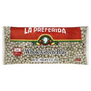 La Preferida Bean Green Pea Whole Polybag - Case of 1 - 30 lb - 1 of 1