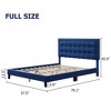 Modern Upholstered Platform Bed with Button Tufted Headboard - 2 of 4