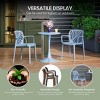 WestinTrends Playa Outdoor Modern Stackable Patio Dining Armchairs (Set of 2) - 4 of 4
