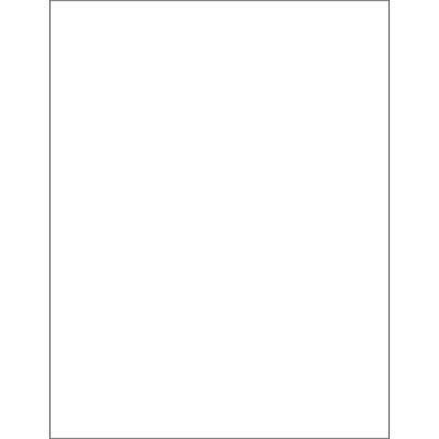 Box Partners Laser Labels Rectangle 8 1/2" x 11" White 100/Case LL136