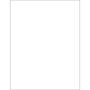 Box Partners Laser Labels Rectangle 8 1/2" x 11" White 100/Case LL136 - 1 of 1