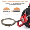 Auto-Feed Drain Cleaner Machine,Electric Drain Auger Professional for 2 to 4 Inch Pipes,with 6 Cutters,Drain Auger Cleaner Sewer Snake - 2 of 4