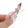Unique Bargains Pastoral Style Mesh Flowers Hair Clip 2 Pcs - 4 of 4