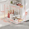 Under Sink Organizer, 2 Packs 2 Tier Under Sink Organizers and Storage, Slide Out Pull Out Cabinet Organizer Shelf - 3 of 4