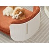 MaseiKar Scandinavian Cat Couch Bed – Mid/Large Pet Sofa with Removable Washable Cover, PP Indoor Furniture, Elevated Cozy Bed for Cats - 3 of 4