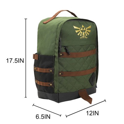 The Legend of Zelda Hyrule Crest 17" Green adult Backpack — фото 4