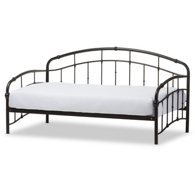 Olsen Vintage Inspired Metal Daybed - Twin - Antique Bronze - Baxton Studio