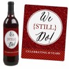 Big Dot of Happiness We Still Do - 40th Wedding Anniversary Decorations for Women and Men - Wine Bottle Label Stickers - Set of 4 - 3 of 4