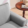 CAVINAS Linen Accent Chair with Mid-Height Rivet Backrest,Mid-Century Upholstered Living Room Chairs,Reading Chairs for Living Room - 4 of 4