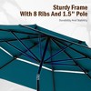 Captiva Designs 10ft Outdoor Patio Umbrella – Large 3-Tier Vented Umbrella with 8 Sturdy Ribs and 1.5" Pole (Base Not Included) - 4 of 4