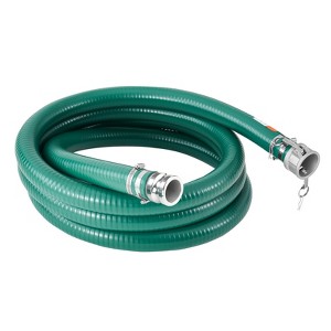 VEVOR Suction Hose, 2 in x 20 ft, Green High Quality Hose, with Camlock Connectors, and Aluminum Fittings, Fit Various Pumps, Green - 1 of 4