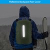 Unique Bargains Waterproof Backpack Rain Cover with Vertical Reflective Strap - 4 of 4