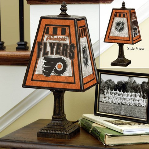 Nhl Philadelphia Flyers Art Glass Table Lamp Target