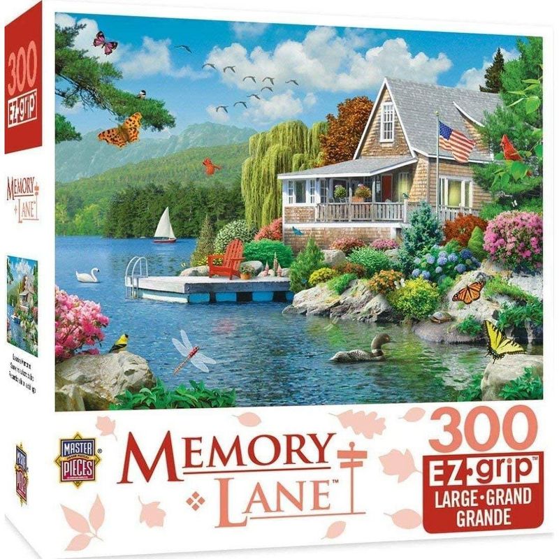MasterPieces Inc Lakeside Memories 300 Piece Large EZ Grip Jigsaw Puzzle, 1 of 7