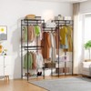 Clothes Rack, Freestanding Clothing Rack for Hanging Clothes, Portable Closet Adjustable Garment Rack with 4 Hanging Rails & 8 Hooks - 4 of 4