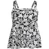 Lands' End Women's Mastectomy Flutter Scoop Neck Tankini Top Comfort Adjustable Straps - 3 of 4