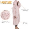 Catalonia Womens' Full Body Oversized Blanket Hoodie Sweatshirt, Extra Long Wearable Fleece Pullover, Gift for Women Wife Girlfriend - 3 of 4