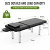 Dolonm 31.5" Stationary Massage Table with Face Pillow and Stainless Steel Adjustable Legs, Adjustable Backrest,Heavy Duty Massage Bed - 2 of 4