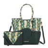 MKF Collection Iris Snake Embossed Women’s Tote Bag with matching Wristlet Pouch by Mia K - 2 of 4
