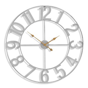 Sorbus Large Wall Clock for Living Room Decor - Numeral Wall Clock for Kitchen - 32-inch Wall Clock Decorative - 1 of 4