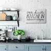 Stupell Industries Our Humble Kitchen Distressed Text Canvas Art - 3 of 4