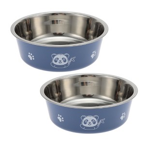 Unique Bargains Non-Skid Large Pet Bowl 6.89" Dia - 1 of 4